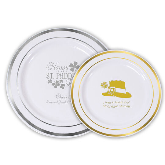 Design Your Own Premium Banded Plastic Plates